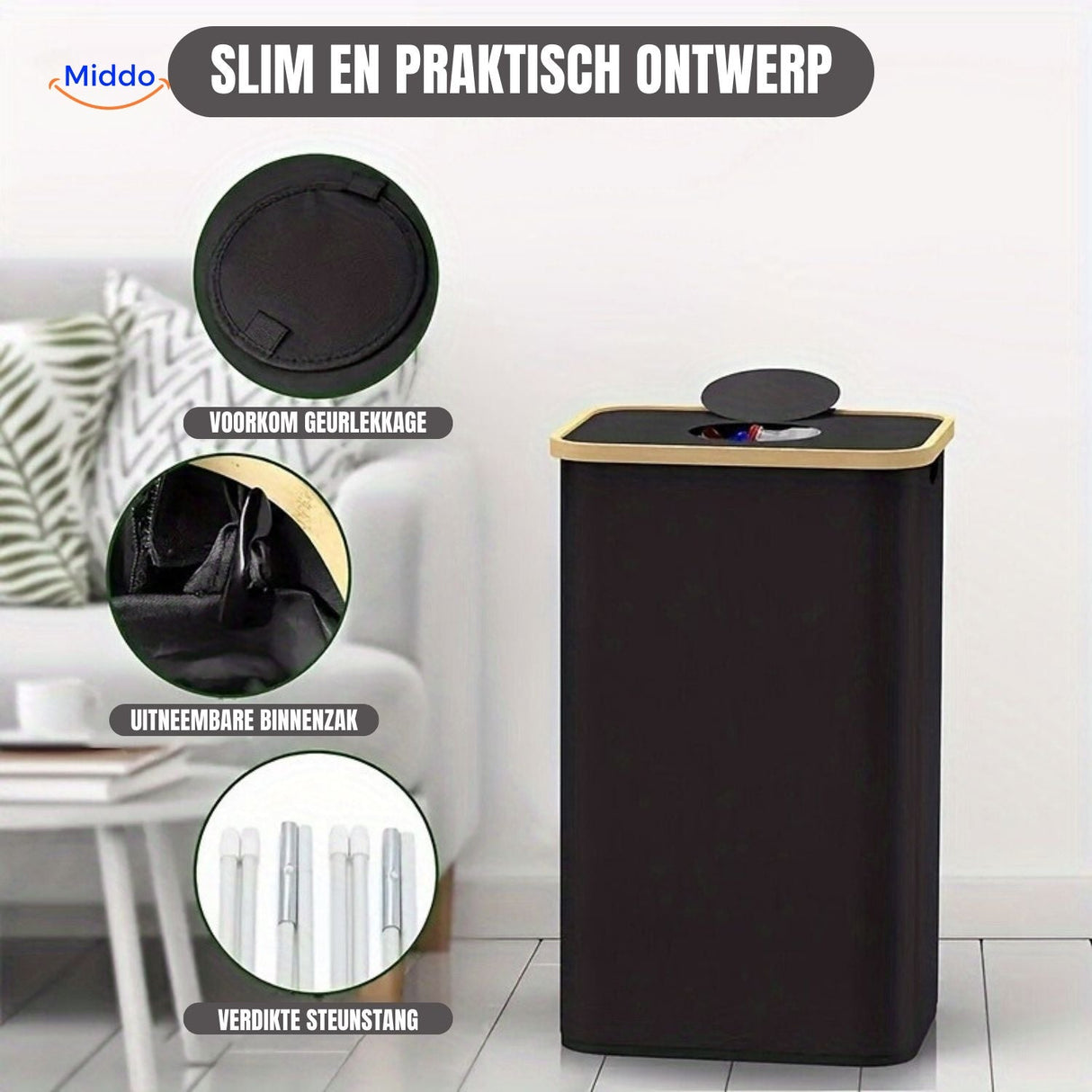 EcoBin Küchenorganizer schlank und geruchslos Design für Zuhause www.middo.de