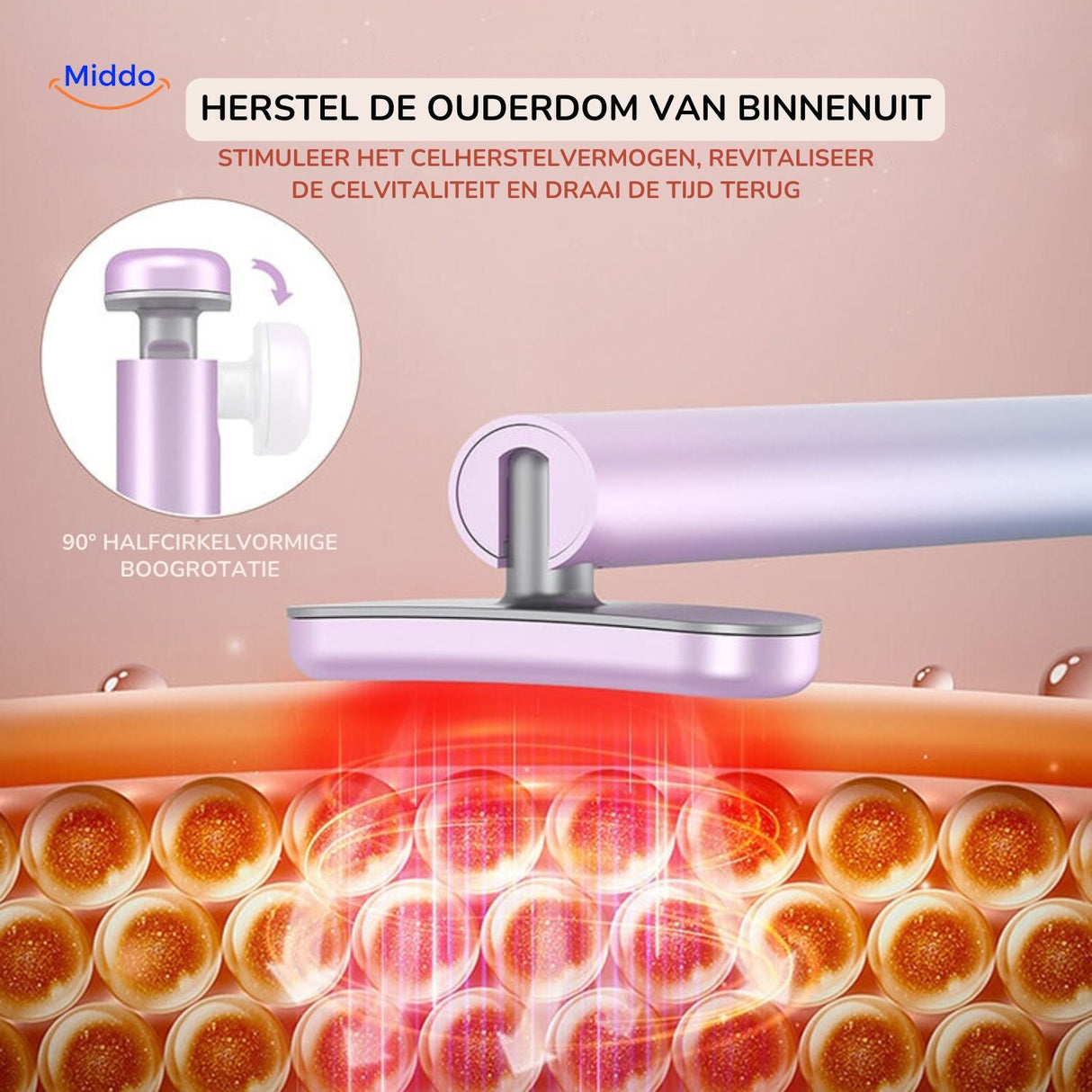 fairyglow Stift 90 Grad Rotation EMS Lichttherapie