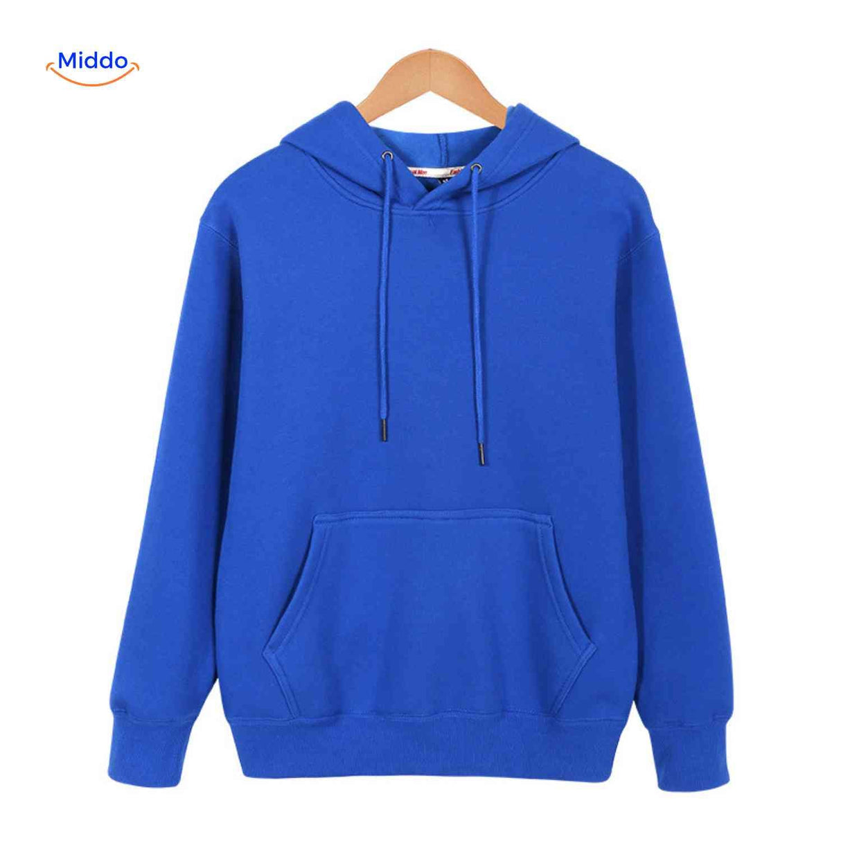 Fleecora Hoodie, minimalistischer Hoodie mit Kängurutasche