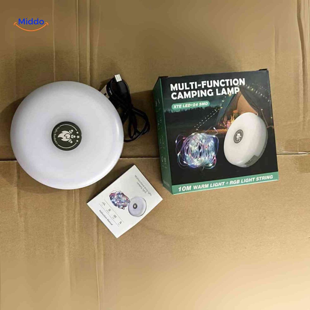 Glowmate Lampe mit Typ-C Aufladung und magnetischer Aufbewahrungsmöglichkeit