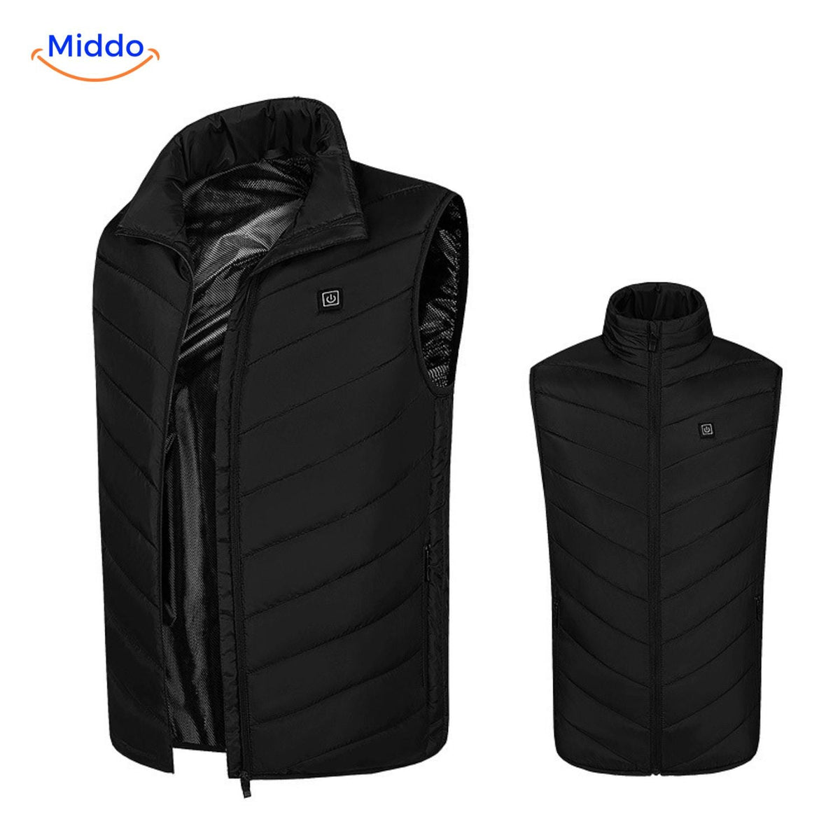 heatguard beheizte Bodywarmer Basic Schwarz_open