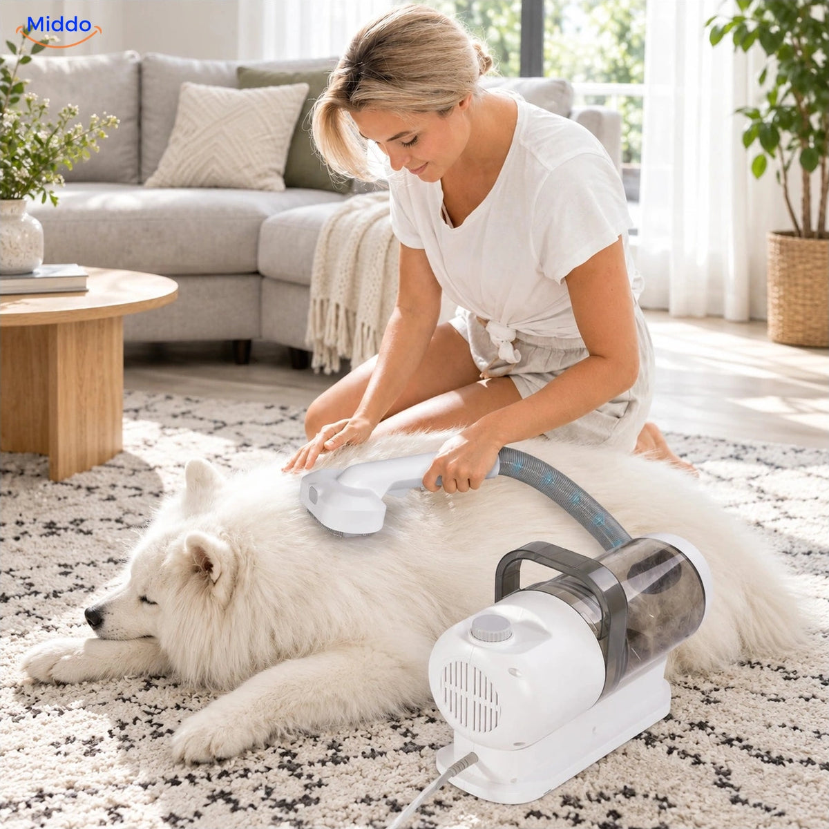 Hund mit der Furiva Fellbürste pflegen