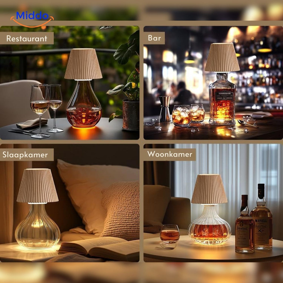 lumavino Lampe – stimmungsvolle LED Flaschenlampe für jedes Interieur