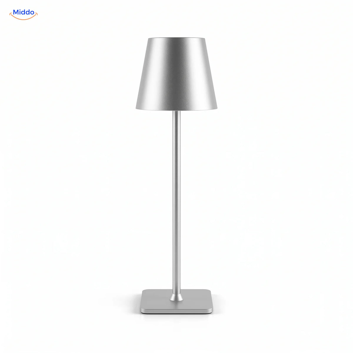 Lumiset Akku-Tischlampe silber dimmbar