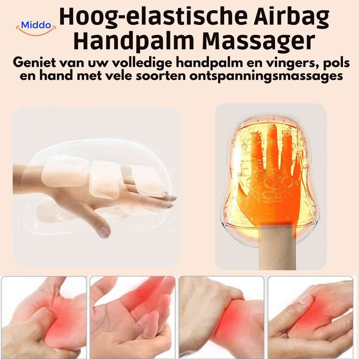 palmex massager airbag druck für handfläche und finger