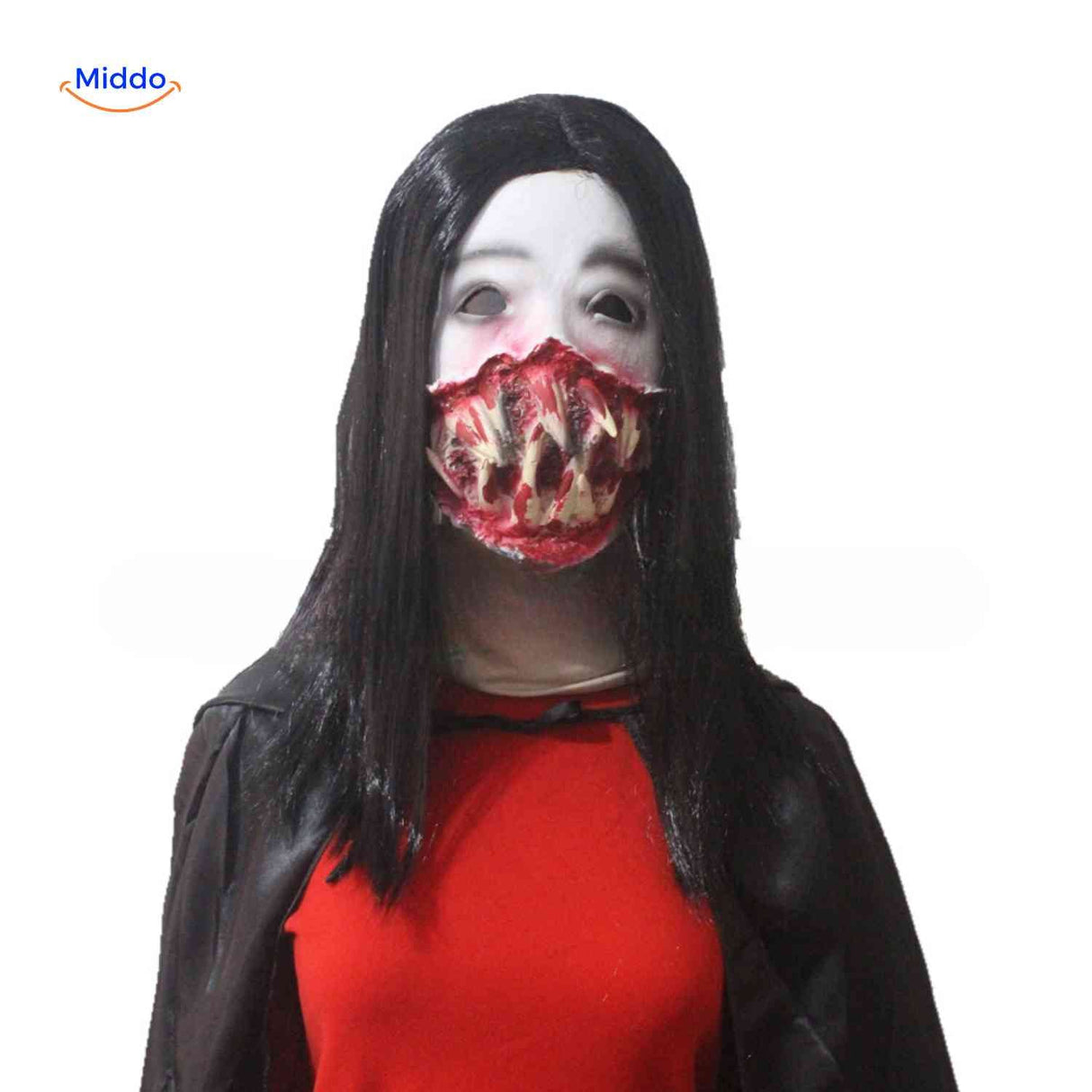 **Phantomix Maske – Halloween-Maske mit aufgerissener Blutmund und scharfen Zähnen** Besuchen Sie uns unter und entdecken Sie Ihr perfektes Halloween-Kostüm!
