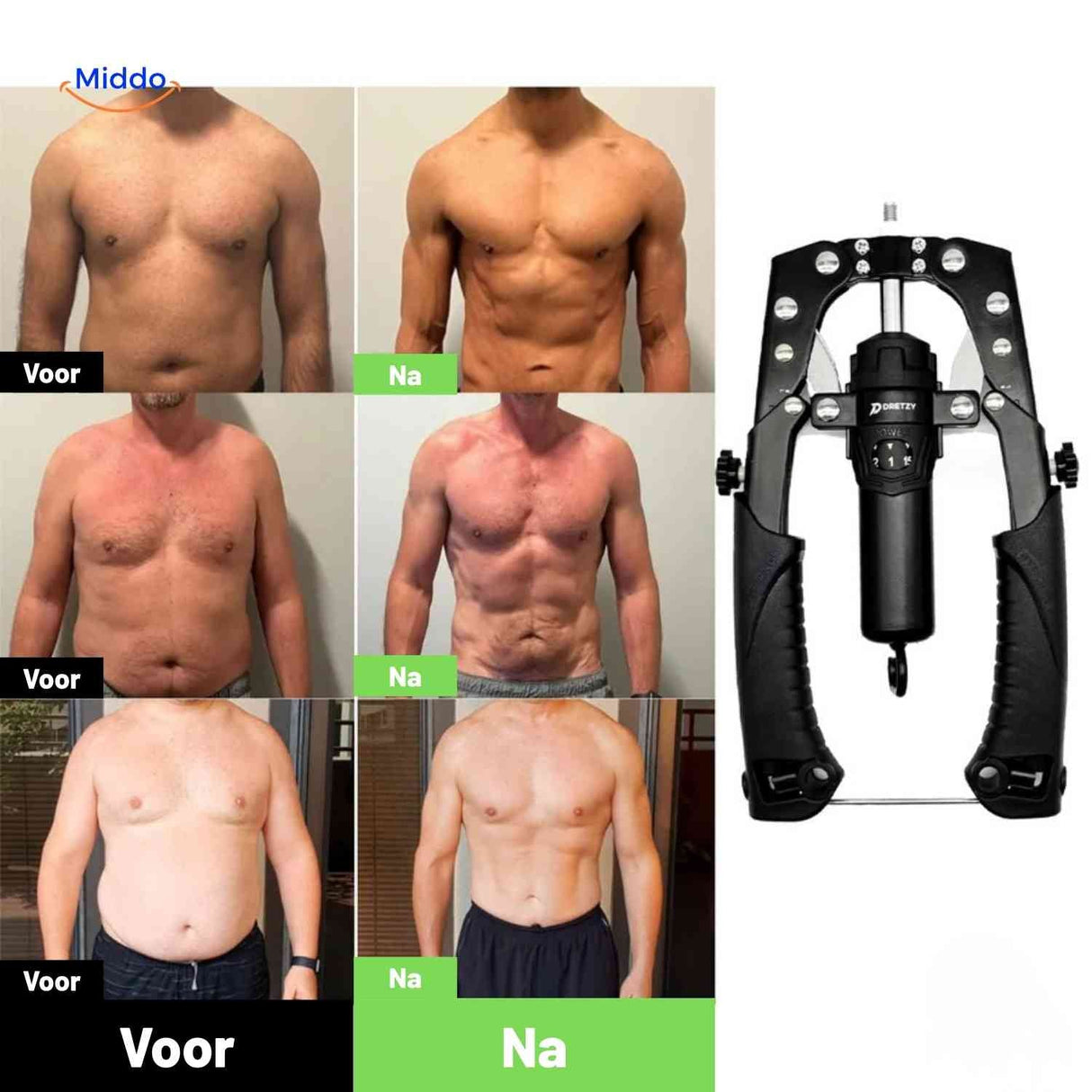 PowerFlex Arm Trainer, Vorher-Nachher-Ergebnisse