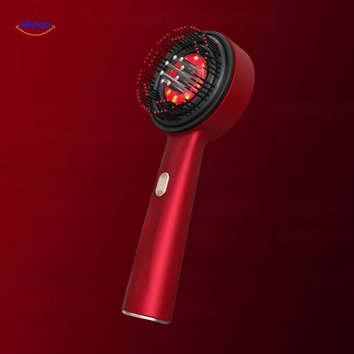 revitaglowtm Kamm elegantes rotes Licht Massagekamm Design