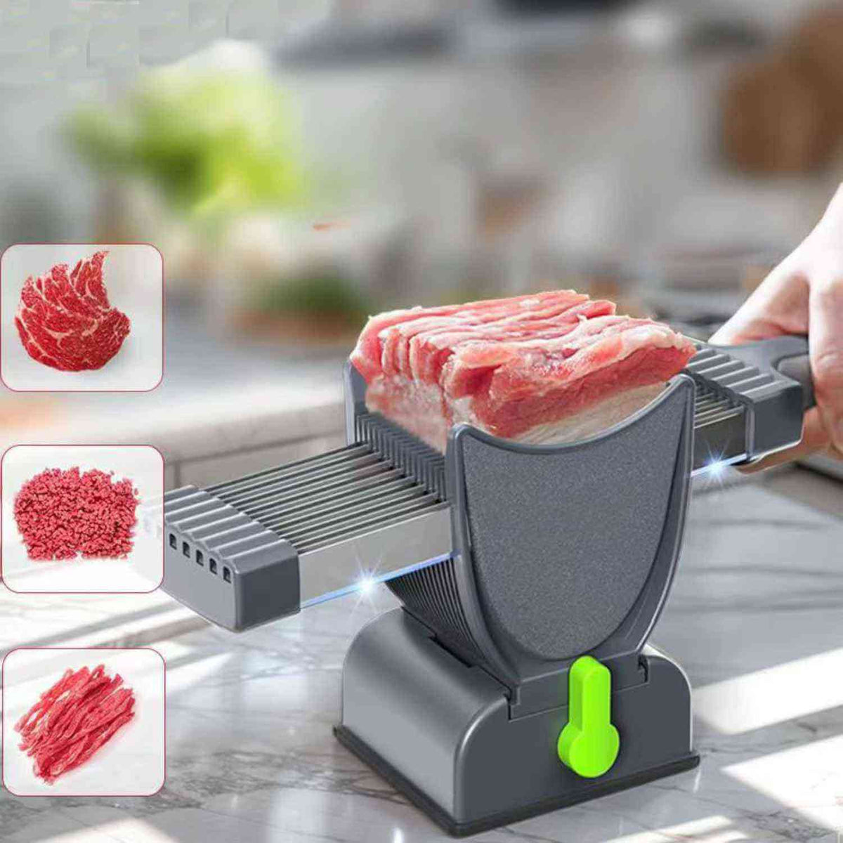 slicora Fleischschneideset perfekte dünne Scheiben und Hackfleischkreationen