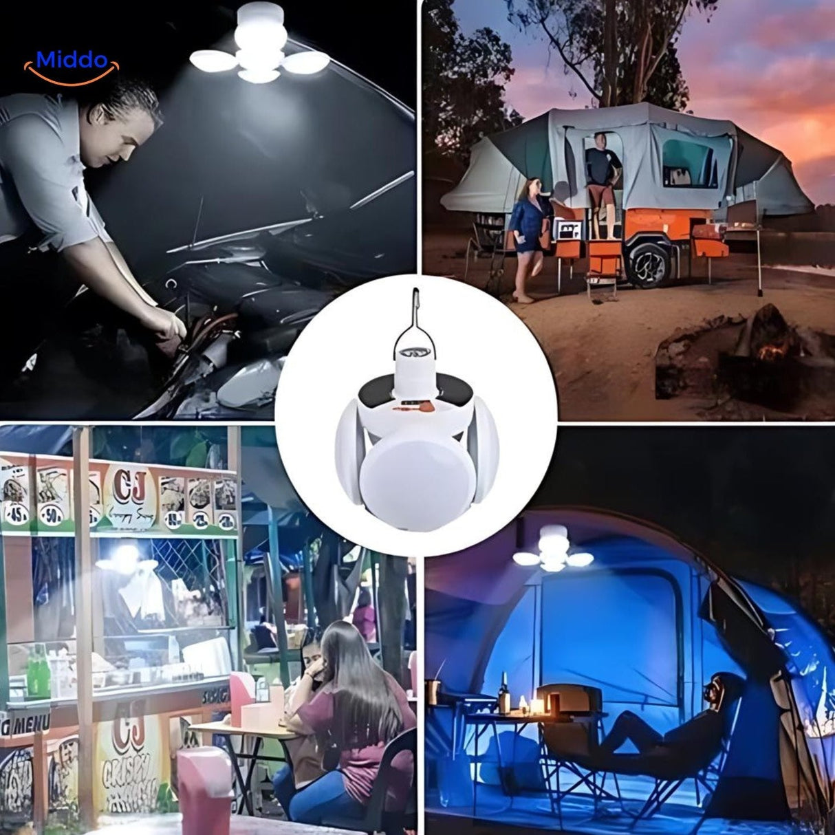Solarfold™ LED Außenlampe Wiederaufladbar Tragbar Umweltfreundlich