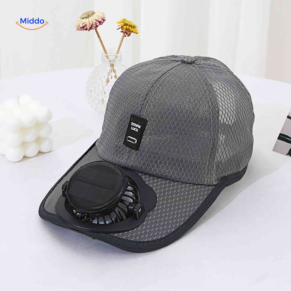 solarix cap graue sonnenventilator cap produktfoto www.middo.de