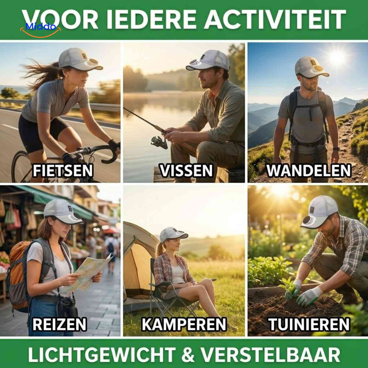 solarix cap kühlende cap für outdoor-aktivitäten www.middo.de