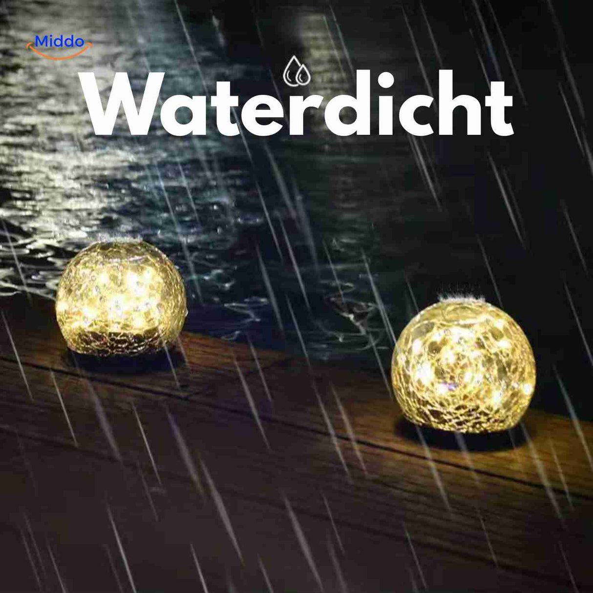 Solvion Lampe wasserdichte Stimmungsbeleuchtung für Garten und Terrasse