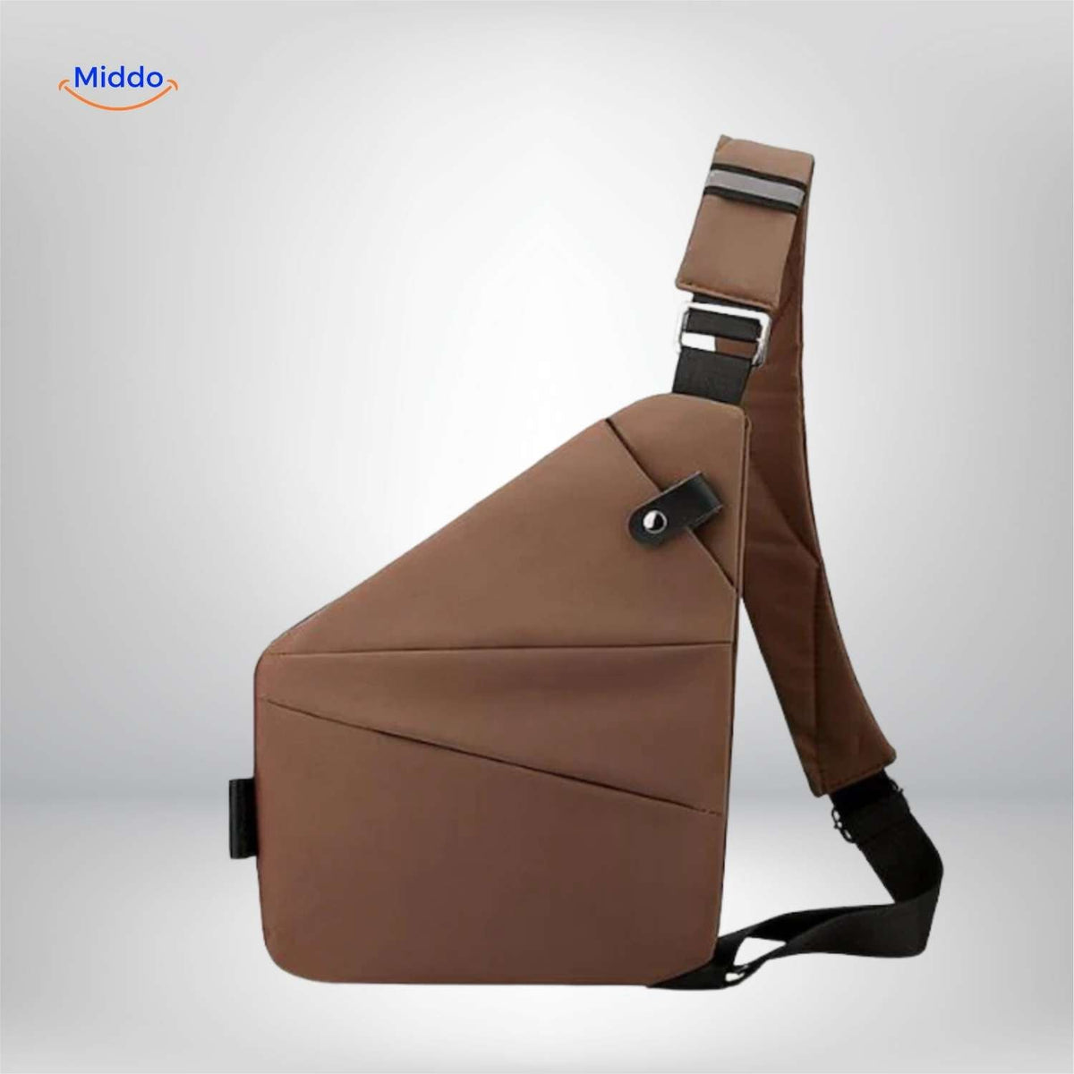 Stratos Umhängetasche Braun - Lässiges Crossbody-Design | www.middo.de