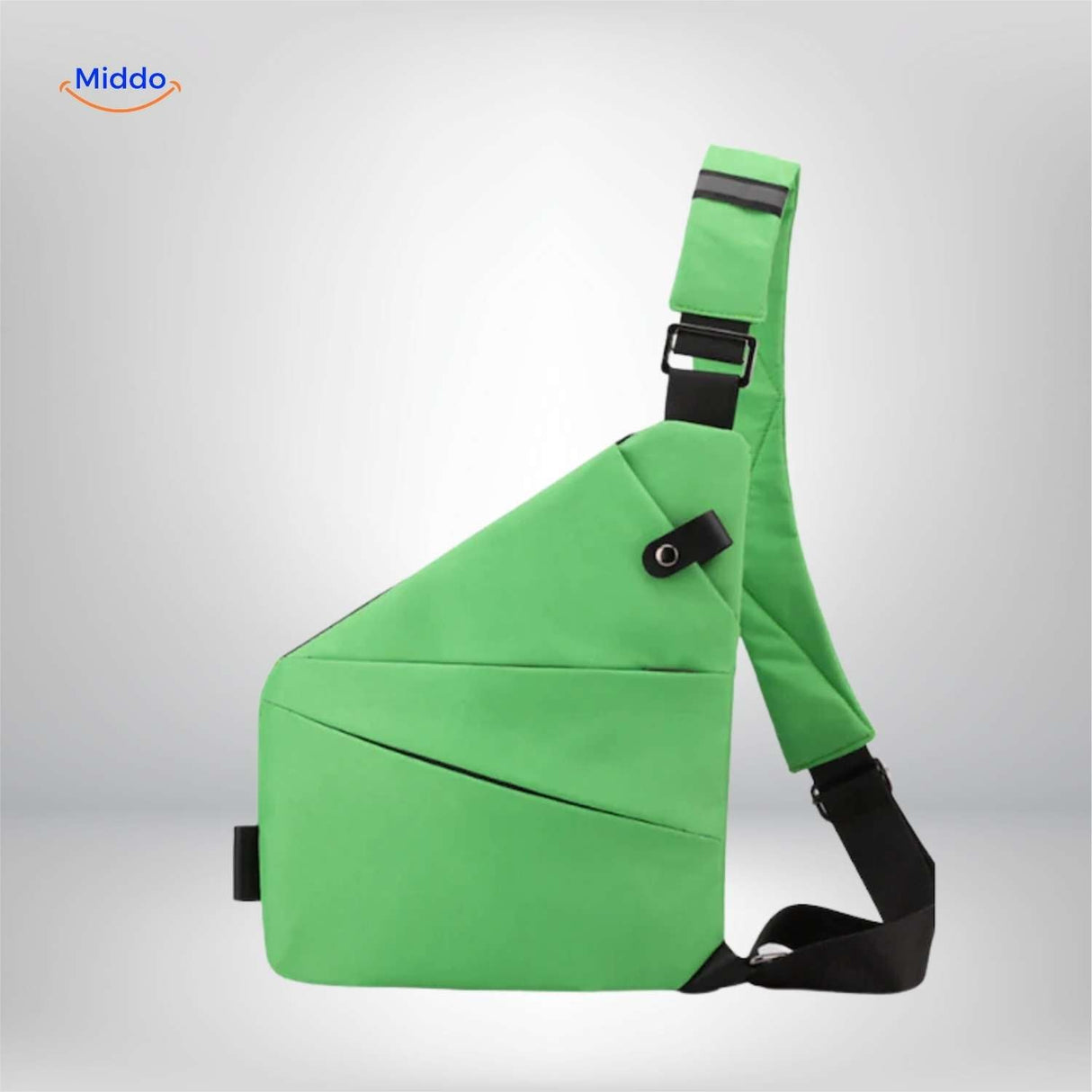 Stratos Umhängetasche in Lichtgrün – Minimalistische Unisex Schultertasche | www.middo.de