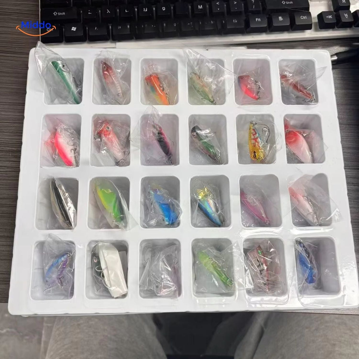 Tacklebox Adventskalender mit einer vielfältigen Köder-Set