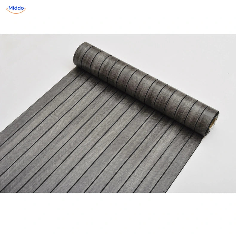 Woodline selbstklebende PVC-Wandpaneele – Grau/Braun – GS004