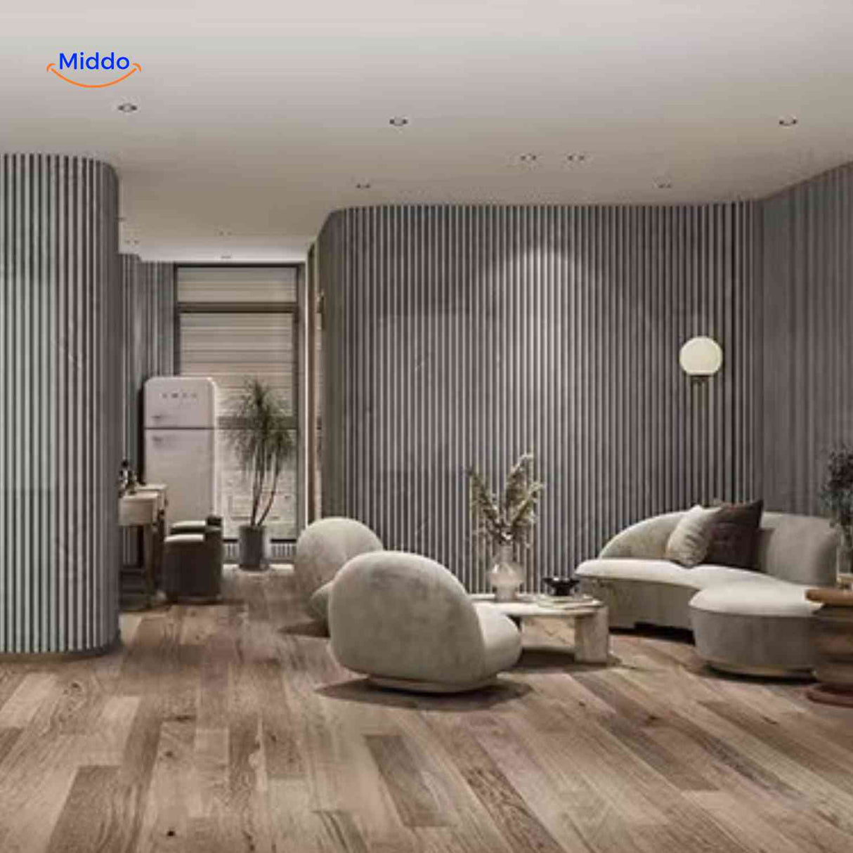 Woodline Wandpaneele Decke und Wand Interieurdesign