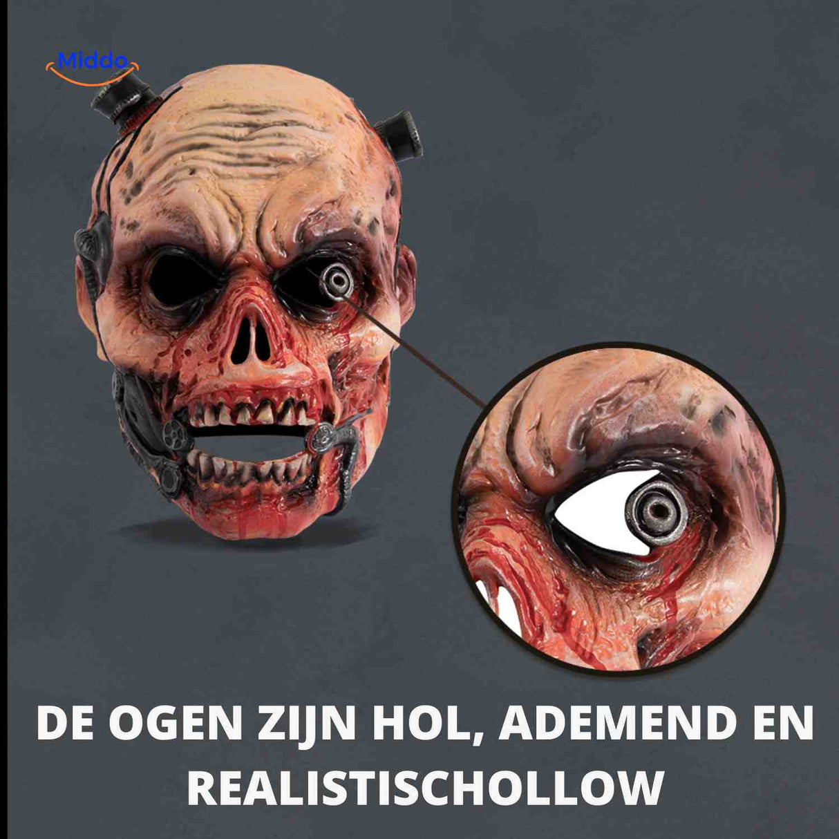 Zombiora Maske – Blutrünstige Zombie-Latexmaske für Halloween Entdecken Sie die Zombiora Maske, die perfekte Wahl für Ihr gruseliges Halloween-Outfit! Diese blutige Zombie-Latexmaske sorgt für einen schaurigen Look und lässt Sie auf jeder Halloween-Feier herausstechen. Greifen Sie jetzt zu und verwandeln Sie sich in den ultimativen Horrorzombie!