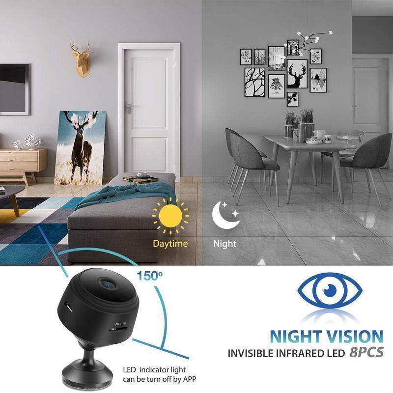 1080p WiFi Mini Kamera - Schütze dein Zuhause Immer und Überall – Ansicht 1