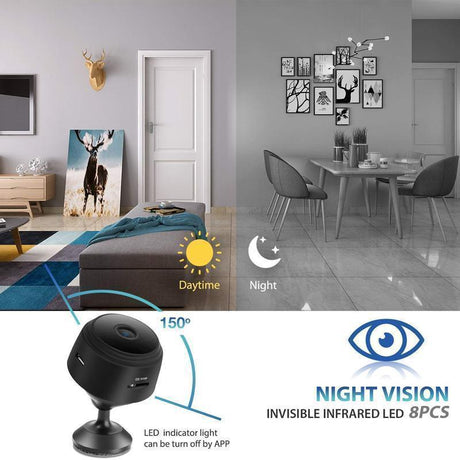 1080p WiFi Mini Kamera - Schütze dein Zuhause Immer und Überall – Ansicht 1