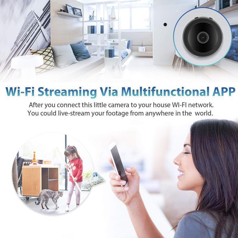 1080p WiFi Mini Kamera - Schütze dein Zuhause Immer und Überall
