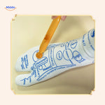Acupoint Socken mit den Händen für die Therapie verwenden www.middo.de