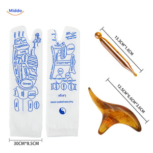 Acupoint Socken Gesundheits Therapie Größen Massage www.middo.de