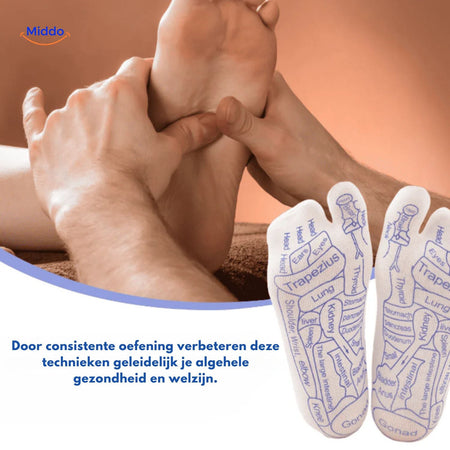 Acupoint Socken Fußunterstützung mit Akupressur www.middo.de
