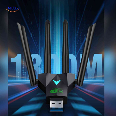 AeroLink WLAN-Adapter zur Signalverstärkung für PC-Verbindung | www.middo.de