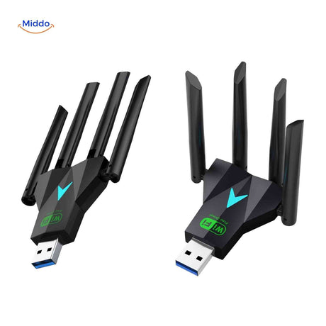 AeroLink WLAN-Adapter – 1300 Mbps, 2.4 GHz und 5.8 GHz – www.middo.de
