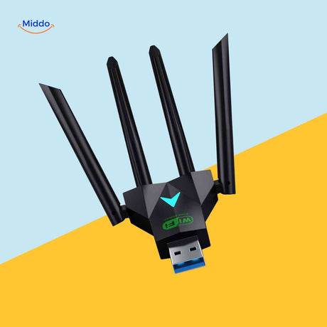 AeroLink WLAN-Adapter USB 3.0 Empfänger/Sender – 1300 Mbps | www.middo.de