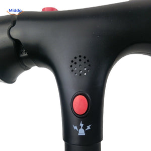 AluCare Stick Detail von Knopf und Alarmfunktion www.middo.de