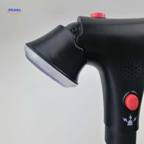 AluCare Stick Details der LED-Lampe und des Schalters