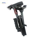 AluCare Stick zusammengeklappt mit Anleitung www.middo.de