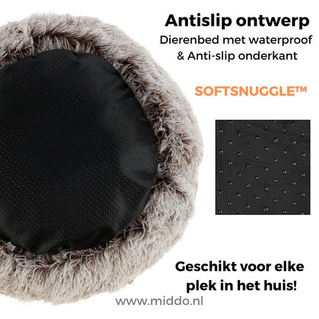 Antirutsch Haustierbett SoftSnuggle mit wasserdichter Unterseite
