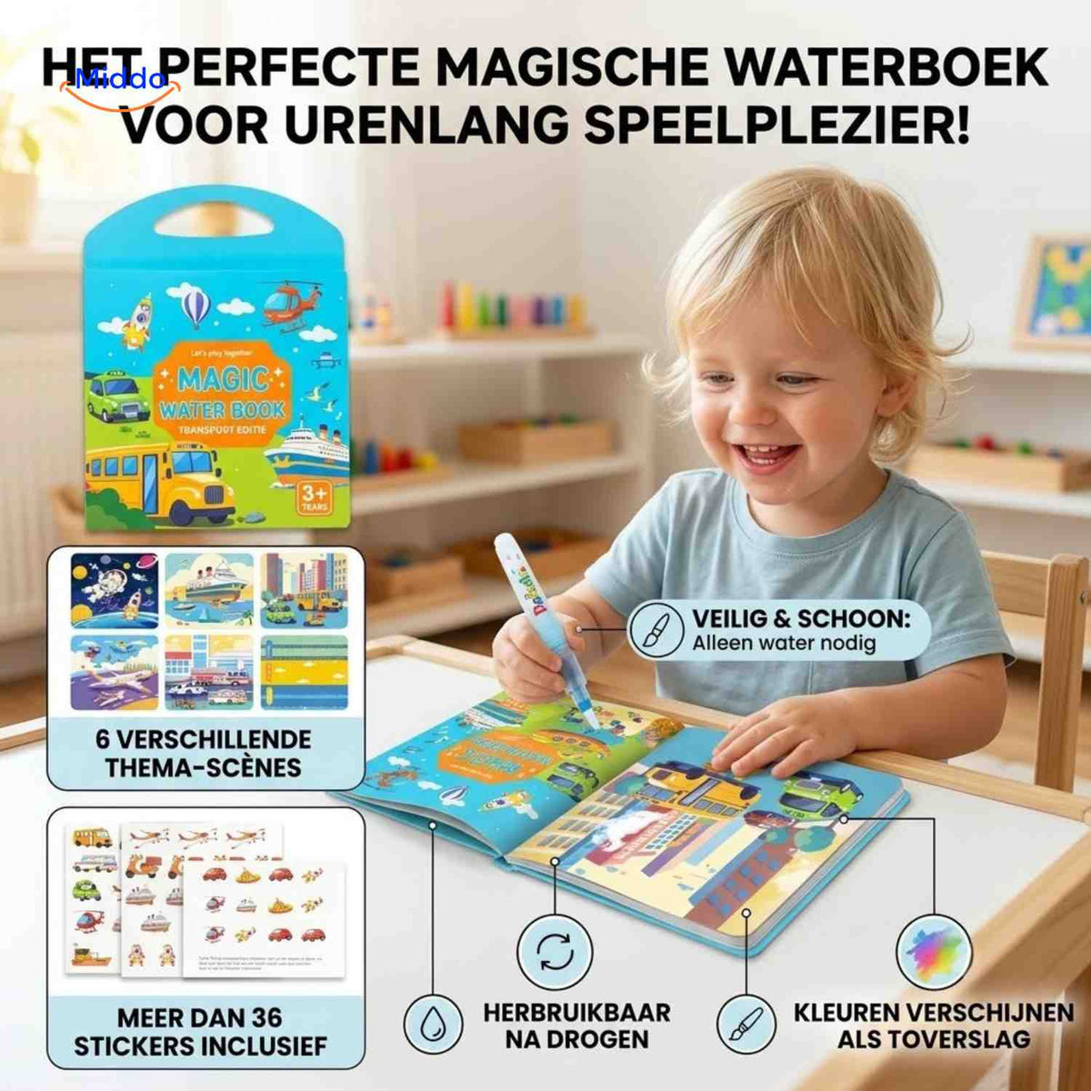 AquaDraw™ Wassermalbuch, Produktansicht 05