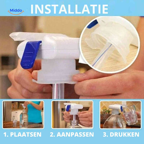 Aquapress Wasserpumpe einfache Installation Platzierung anpassen drücken Wasserpumpe
