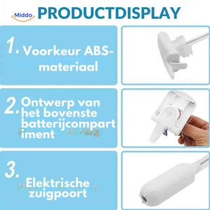 Aquapress Wasserpumpe Produktdarstellung ABS-Material Batteriefach elektrischer Saugauslass