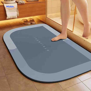 Aquastep Badematte rechteckig in Blau-Grau umgekehrt