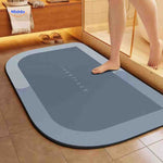 Aquastep Badmat rechteckig in Blau-Grau umgekehrt - www.middo.de