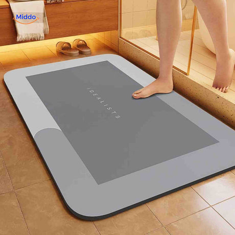 Aquastep Badematte rechteckig dunkelgrau