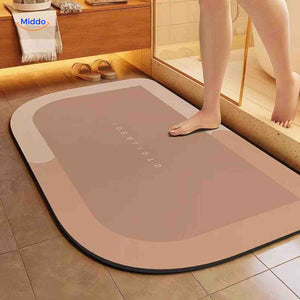 Aquastep Duschmatte rechteckig, umgekehrte braune Farbe | www.middo.de