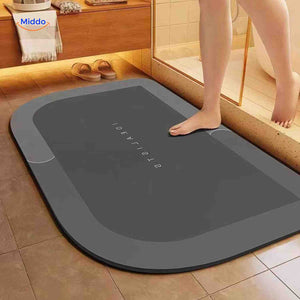 Aquastep Badematte rechteckig umgekehrt dunkelgrau