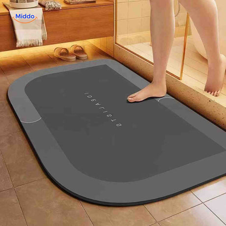 Aquastep Badematte rechteckig umgekehrt dunkelgrau