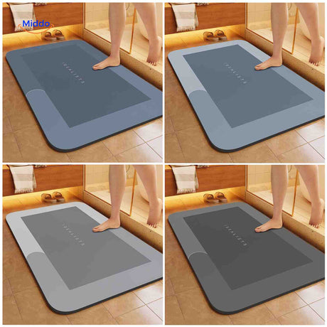 Aquastep Badematte, erhältlich in vier Farben, rechteckig und oval für Ihr Badezimmer