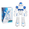 Interaktive Arlock Kinderroboter mit blauen Akzenten, empfohlen für Kinder ab acht Jahren