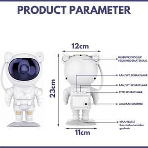 Größe des AstroNaut Galaxy Projektors