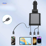 AutoCharge 120W mit 4 Ports und Schnellladefunktion www.middo.nl