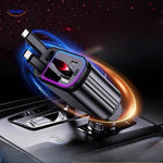 AutoCharge 120W mit verschiedenen Anschlüssen und Blitzeffekt www.middo.nl